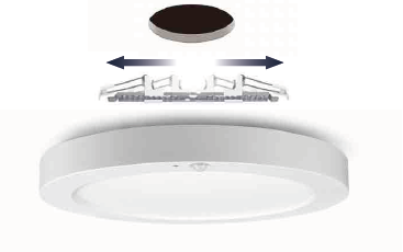 Pragmalux  LED Inbouw/Opbouw Downlight Luna G2 PIR wit IP54 15W/23W 3000K-6000K 3-CCT 1650-2450lm Ø300 Buitenmaat - Gatmaat Ø65-260 incl. LED Driver & 3P snoer-4