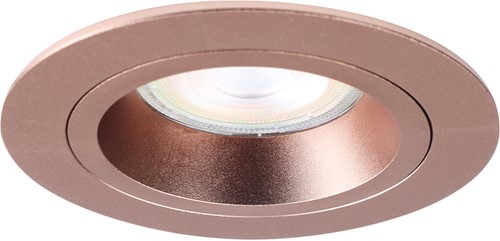 Pragmalux Inbouwspot Ados Rond  Rosé goud RAL1024 - Incl. GU10 Fitting