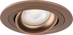 Pragmalux Inbouwspot Alpha Rond Kantelbaar Bronze RAL8000 - Incl. GU10 Fitting