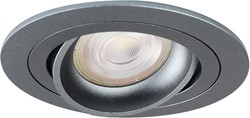 Pragmalux Inbouwspot Alpha Rond Kantelbaar Gunmetal RAL7031 - Incl. GU10 Fitting