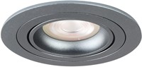 Pragmalux Inbouwspot Alpha Rond Kantelbaar Gunmetal RAL7031 - Incl. GU10 Fitting-1