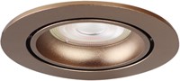 Pragmalux Inbouwspot Delta Rond Kantelbaar Bronze RAL8000 - Incl. GU10 Fitting-1
