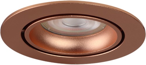 Pragmalux Inbouwspot Delta Rond Kantelbaar Koper RAL1001 - Incl. GU10 Fitting-1