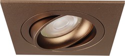 Pragmalux Inbouwspot Boxy Vierkant Kantelbaar Bronze RAL8000 - Incl. GU10 Fitting