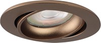 Pragmalux Inbouwspot Delta Rond Kantelbaar Bronze RAL8000 - Incl. GU10 Fitting