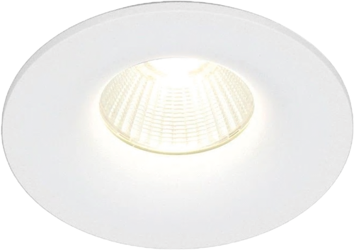 Pragmalux Inbouwspot met bladveren Nero Rond wit RAL9003 - Incl. GU10 Fitting-1