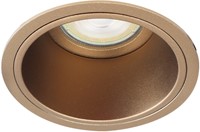 Pragmalux Inbouwspot Mido Rond Bronze RAL8000 - Incl. GU10 Fitting