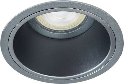 Pragmalux Inbouwspot Mido Rond Gunmetal RAL7031 - Incl. GU10 Fitting