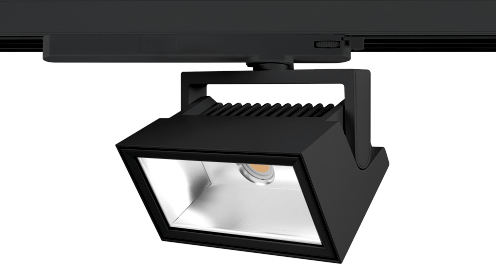 Pragmalux LED 3-Fase Railspot Alto Flood 29W 3000K CRI>90 PW 72Dx98D 3349lm Zwart