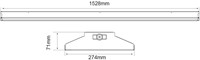 Pragmalux LED Balvast Sporthalarmatuur Sparta Eco IK08 100-150W 4000K 16000-24000lm DALI wit RAL9003-2