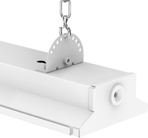 Pragmalux LED Balvast Sporthalarmatuur Sparta Eco IK08 50-80W 4000K 8000-12500lm wit RAL9003 + Noodmodule 1uur zelftest-3
