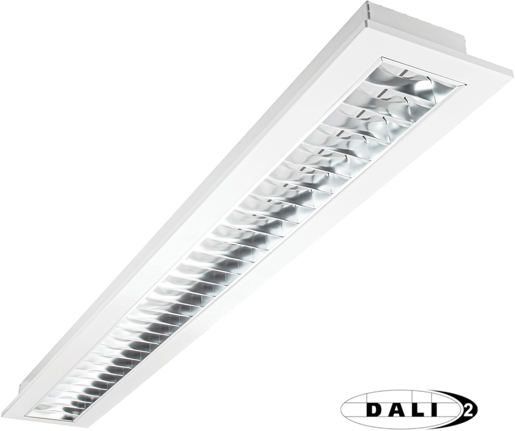 Pragmalux LED Bandrasterarmatuur 15x150cm inbouw 28W 4000K UGR<16 DALI