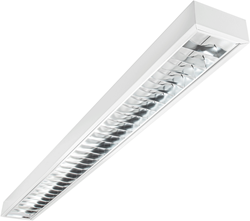 Pragmalux LED Bandrasterarmatuur 11x150cm opbouw 28W 3400lm 3000K UGR<16 Matt