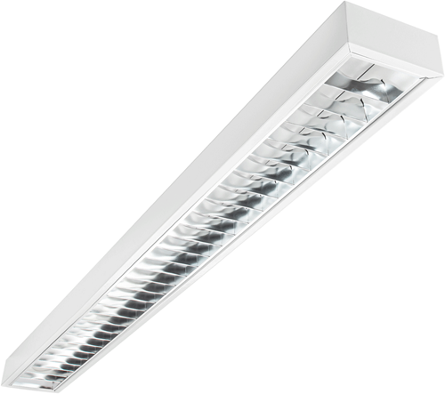 Pragmalux LED Bandrasterarmatuur 11x120cm opbouw 22W 2900lm 4000K UGR<16 Hoogglans