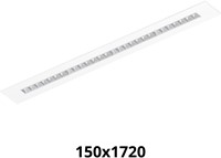 Pragmalux LED Bandrasterarmatuur Optic matte reflector 145x1720mm 36W 4350-4750lm 3000K-3500K-4000K 3CCT CRI>90 UGR<16 wit RAL9003 + Philips DALI driver + plenum-1