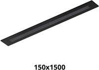 Pragmalux LED Bandrasterarmatuur Optic transparant reflector 145x1495mm 26-36W 3600-4800lm 3000K-3500K-4000K 3CCT CRI>90 UGR<16 zwart RAL9005 + Philips driver + plenum