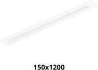Pragmalux LED Bandrasterarmatuur Optic witte reflector 145x1195mm 26-36W 3550-4750lm 3000K-3500K-4000K 3CCT CRI>90 UGR<16 wit RAL9003 + Philips driver + plenum