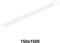 Pragmalux LED Bandrasterarmatuur Optic witte reflector 145x1495mm 26-36W 3550-4750lm 3000K-3500K-4000K 3CCT CRI>90 UGR<16 wit RAL9003 + Philips driver + plenum