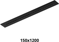 Pragmalux LED Bandrasterarmatuur Optic zwarte reflector 145x1195mm 26-36W 3200-4400lm 3000K-3500K-4000K 3CCT CRI>90 UGR<16 zwart RAL9005 + Philips driver + plenum