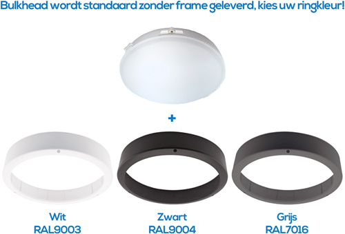 Pragmalux LED Bulkhead Venus G2 IP65 8W-18W 3000K-5000K 3-CCT 900-2025lm Ø300 + Noodmodule 1uur zelf test-3