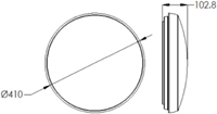 Pragmalux LED Plafonniere / Wandarmatuur Polo G3 IP64 22W 3000K-6000K 3-CCT 1950-2150lm 410 (1x32W) +Daglichtsensor-4
