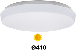 Pragmalux LED Plafonniere / Wandarmatuur Polo G3 IP64 22W 3000K-6000K 3-CCT 1950-2150lm 410 (1x32W) +Daglichtsensor