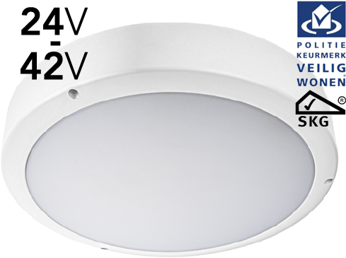 Pragmalux LED Bulkhead Venus G2 IP65 24-42V AC/DC 8W-18W 3000K-5000K 3-CCT 900-2025lm 300