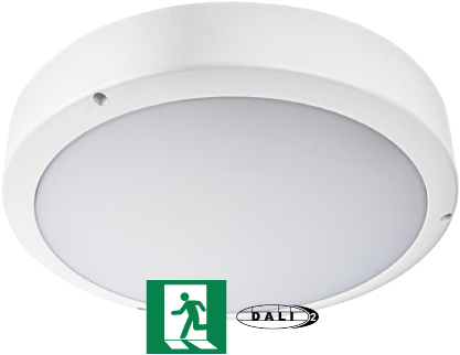 Pragmalux LED Bulkhead Venus G2 DALI2 IP65 5,5W-19,5W 3000K-5000K 3-CCT 550-2250lm 300 + noodmodule 1H autotest