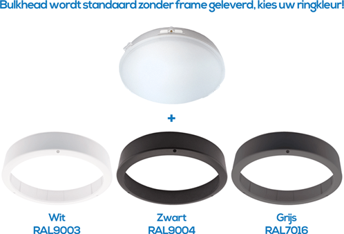 Pragmalux LED Bulkhead Venus G2 IP65 24-42V AC/DC 8W-18W 3000K-5000K 3-CCT 900-2025lm 300 + bewegingssensor Excl. Ring-3