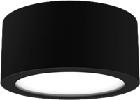 Pragmalux LED Downlight Essence G2 IP54 zwart opbouw max. 21W 3000K-6000K 3-CCT max. 2450lm 100D Ø200x80(H) Buitenmaat excl. LED Driver