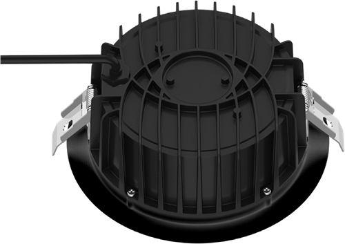 Pragmalux LED Downlight Fora IP65 172 - 150 25-30W 2350-3250lm 3000K-4000K 2-CCT zwart +Universele LED Driver (DALI2, 1-10V, Push-dim)-4