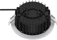 Pragmalux LED Downlight Fora IP65 172 - 150 10-20W 900-2000lm 3000K-4000K 2-CCT wit +Universele LED Driver (DALI2, 1-10V, Push-dim)-4