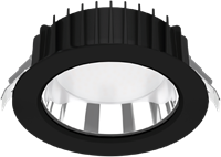 Pragmalux LED Downlight Fora IP65 172 - 150 25-30W 2350-3250lm 3000K-4000K 2-CCT zwart +Universele LED Driver (DALI2, 1-10V, Push-dim)-6