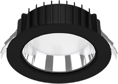 Pragmalux LED Downlight Fora IP65 172 - 150 25-30W 2350-3250lm 3000K-4000K 2-CCT zwart +Universele LED Driver (DALI2, 1-10V, Push-dim)-6