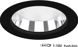 Pragmalux LED Downlight Fora IP65 172 - 150 10-20W 900-2000lm 3000K-4000K 2-CCT zwart +Universele LED Driver (DALI2, 1-10V, Push-dim)