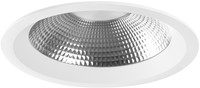 Pragmalux LED Downlight Mondial IP54 facet wit standaard 6-16W 700-1800lm 3-CCT CRI>90 UGR<19 60D BØ146 - GØ120-130 +Philips driver