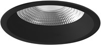 Pragmalux LED Downlight Mondial IP54 facet zwart verdiept 16W 1700-1800lm 3000K-3500K-4000K 3-CCT CRI>90 UGR<19 60D BØ146 - GØ120-130 +TCI Casambi Driver-1