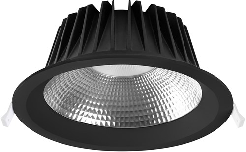 Pragmalux LED Downlight Mondial IP54 facet zwart verdiept 19,5W 2275-2450lm 3000K-3500K-4000K 3-CCT CRI>90 UGR<19 60D BØ176 - GØ150-160 +TCI Casambi Driver-4
