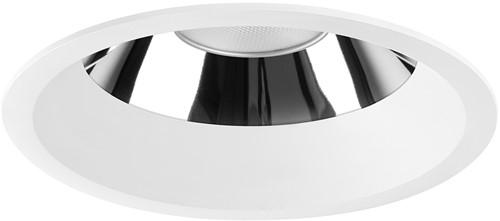 Pragmalux LED Downlight Mondial IP54 hoogglans wit verdiept 16W 1700-1800lm 3000K-3500K-4000K 3-CCT CRI>90 UGR<19 60D BØ146 - GØ120-130 +TCI Casambi Driver-1