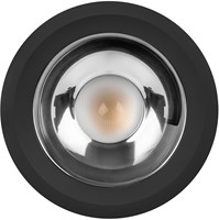 Pragmalux LED Downlight Mondial IP54 hoogglans zwart plat 6-19,5W 725-2450lm 3-CCT CRI>90 UGR<19 60D BØ168 - GØ150 +Philips driver-1