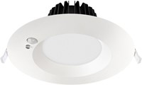 Pragmalux LED Downlight Mondial PIR IP54 opaal wit 13-18W 1400-2100lm 3-CCT 100D BØ190 - GØ150-165 +LED Driver incl. eurosnoer 2m wit-2