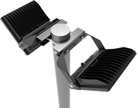 Pragmalux LED Breedstraler Auva 200-300W Bevestigingsklem Paal 40-150mm