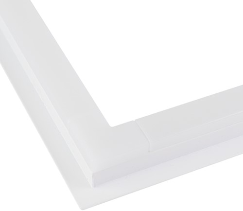 Pragmalux LED Frame Paneel Conto 60x60cm 20-40W 3CCT 3000K-3500K-4000K 2300-5000lm zwart + Driver incl.eurosnoer 2m (4x14W)-3