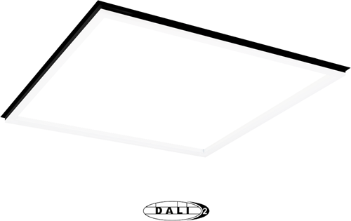 Pragmalux LED Frame Paneel Conto 60x60cm 36W 3CCT 3000K-3500K-4000K 4150-4350lm zwart + Philips DALI Driver (4x14W)