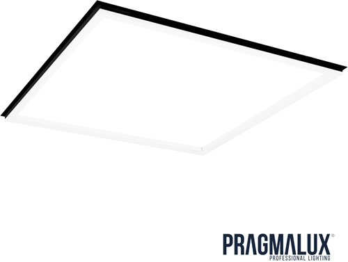 Pragmalux LED Frame Paneel Conto 60x60cm 20-40W 3CCT 3000K-3500K-4000K 2300-5000lm zwart + Driver (4x14W)