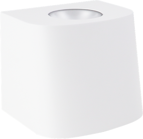 Pragmalux LED Gevelarmatuur Briq Up/Down IP65 C4 Down 7W 800-840lm Up 3W 400-420lm 3000-4000K 2CCT Wit RAL 9003 DALI-2-2