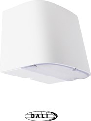 Pragmalux LED Gevelarmatuur Briq Up/Down IP65 C4 Down 7W 800-840lm Up 3W 400-420lm 3000-4000K 2CCT Wit RAL 9003 DALI-2