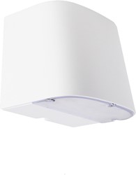 Pragmalux LED Gevelarmatuur Briq Up/Down IP65 C4 Down 7W 800-840lm Up 3W 400-420lm 3000-4000K 2CCT Wit RAL 9003