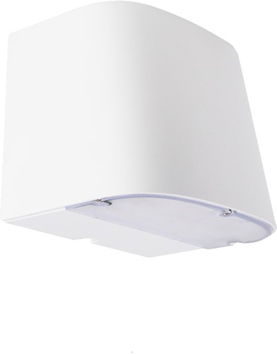 Pragmalux LED Gevelarmatuur Briq Up/Down IP65 C4 Down 7W 800-840lm Up 3W 400-420lm 3000-4000K 2CCT Wit RAL 9003