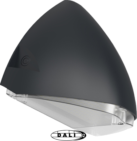 Pragmalux LED Gevelarmatuur Squalo DALI2 IP65 22W 4000K 2500lm Asymmetrisch Antraciet RAL7016